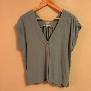 Madewell lusterweave v-neck top